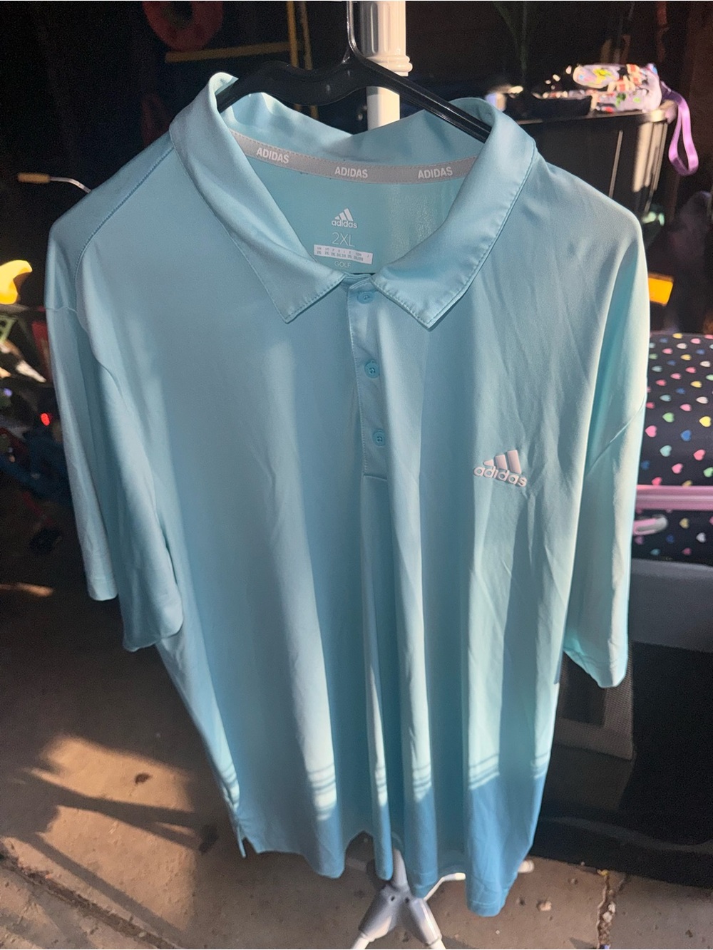 adidas Men’s Sky Blue Golf Polo